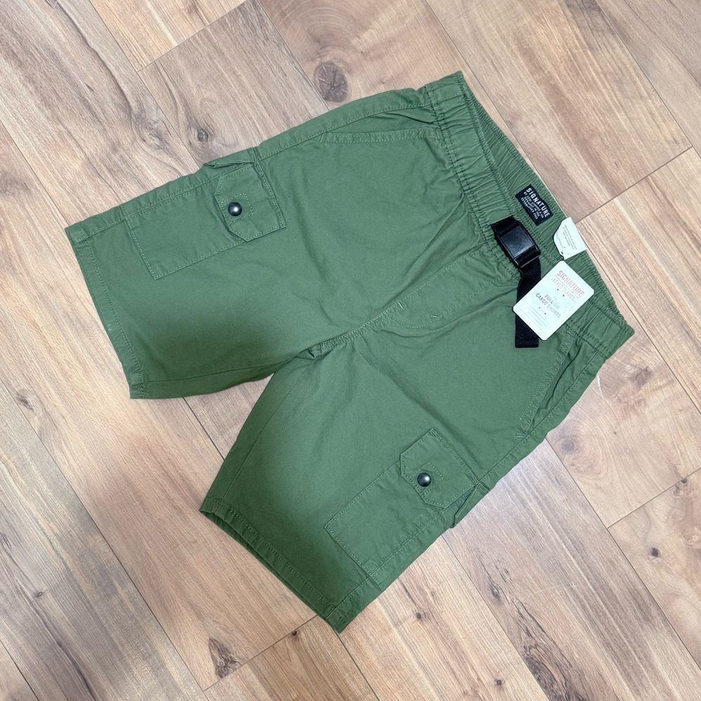 Signature by Levi Strauss Boys Olive Cargo Shorts Size XL - Picture 12 of 12